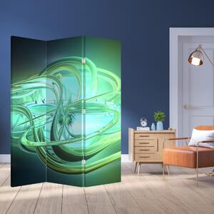 Paraván - Zelená abstrakce (126x170 cm)