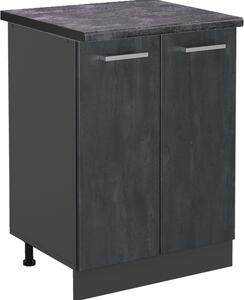 Spodní skříňka kuchyňské linky Vicco R-Line Černý beton 60 cm PD Antracit, Model 47471