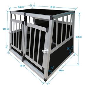 CADOCA cestovní box, přepravka pro psa XL 89x69x50cm přepážka