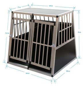 CADOCA cestovní box, přepravka pro psa XXXL 75° přepážka