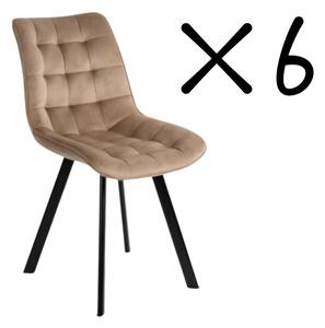 KK Set 6 kusů jídelní židle NIKI béžová