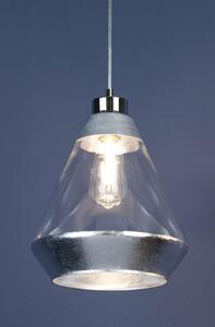 Britop 15840128 Mistral, závěsné svítidlo 1xE27 max.60W chrom/stříbrné sklo, průměr 25cm