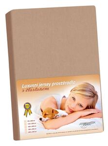 Jersey LUX Kávová /313 - 90x200 cm