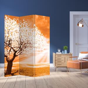 Paraván - Oranžový strom (126x170 cm)