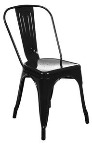Kovová židle HUGO černá