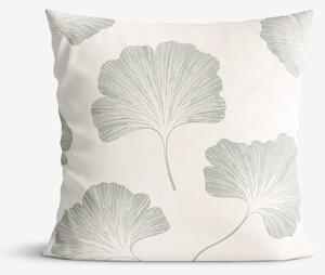 Goldea bavlněný povlak na polštář - minimalistické lístky ginkgo 70 x 80 cm