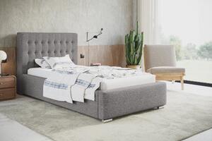 Čalouněná postel BED 2 90x200 šedá