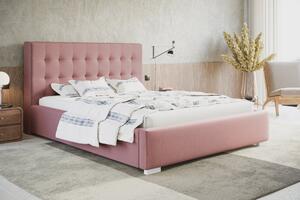 Čalouněná postel BED 2 120x200 růžová