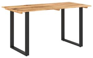 Jídelní stůl Woomera - masivní akáciové dřevo - 140x70x76 cm | černý