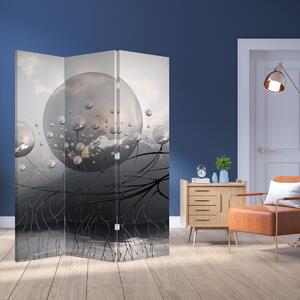 Paraván - Abstraktní koule (126x170 cm)