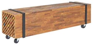 TV stolek 110 x 30 x 32,5 cm masivní teakové dřevo 326173