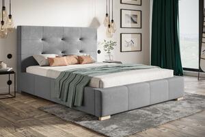 Čalouněná postel BED 5 90x200 šedá