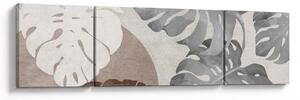 Obraz - Design s listy (170x50 cm)