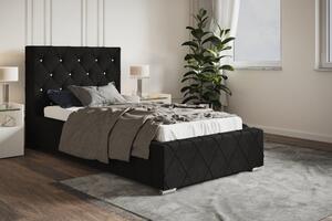 Čalouněná postel BED 4 90x200 černá
