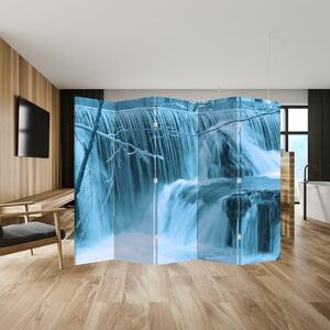Paraván - Ledové vodopády (210x170 cm)