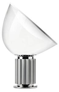 Flos F6602004 Taccia LED, designová lampa se stmívačem, 28W LED 2700K, sklo/anodizovaná stříbrná, výška 64,5cm