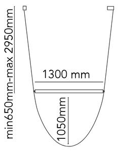 Flos F9520039 Wireline, zelené designové svítidlo, 45W LED 2700K, délka max 295+130cm