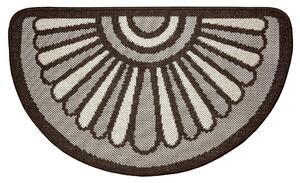 Hanse Home, Protiskluzová rohožka Weave 105252 Taupe Brown Cream | Hnědá Typ: 50x80 cm