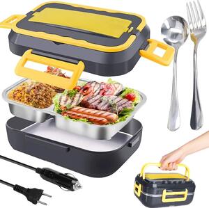 VERK Ohřívací box na jídlo 12V/220V - černý