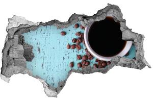 Nálepka 3D díra Černá káva nd-b-71051181
