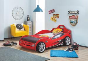 Dětská postel auto SUPER 90x190cm - červená