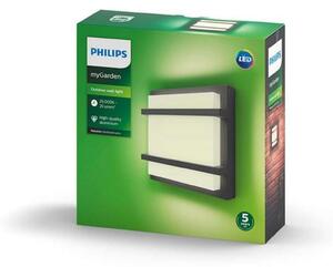 Philips LED Venkovní nástěnné svítidlo Petronia 17394/93/P0 antracitové 2700K
