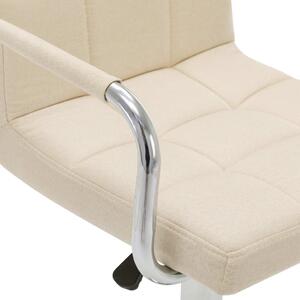 Barové židle - textil - 2 ks | krémové