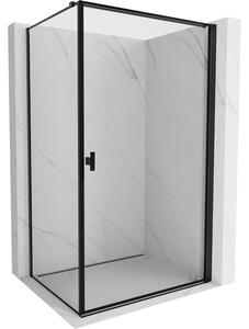 Mexen Mist-B sprchový kout pravý 70 x 100 cm, černý rám, černý - 8A2T-070-100-70-70-P