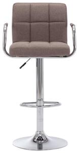 Barové židle - textil - 2 ks | taupe