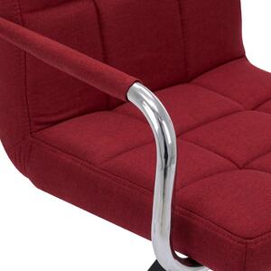 Barové židle - textil - 2 ks | vínové