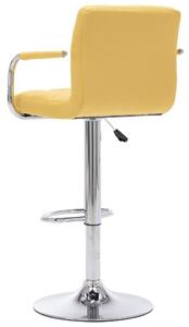 Barová židle - textil | žlutá