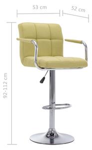 Barová židle - textil | zelená
