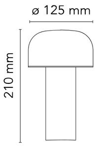 Flos F1130009 Bellhop Table, bílá lampička na baterii, 2W LED tunable white, výška 21cm, IP54
