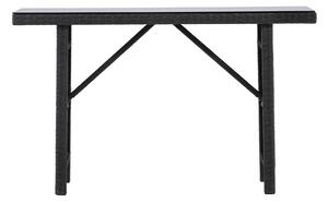 Odkládací stolek Padova, černá, 120x40