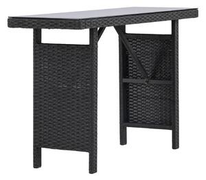 Odkládací stolek Padova, černá, 120x40