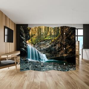 Paraván - Lesní vodopád (210x170 cm)