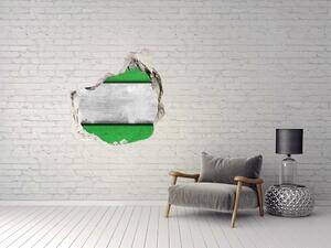 Díra 3D fototapeta nálepka Zelená stěna nd-p-51823590