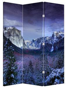 Paraván - Zimní horské krajiny (126x170 cm)