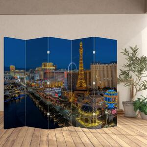 Paraván - Noční Las Vegas (210x170 cm)