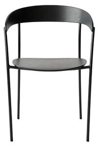 NEW WORKS Jídelní židle s područkami Missing, Black Ash / Black