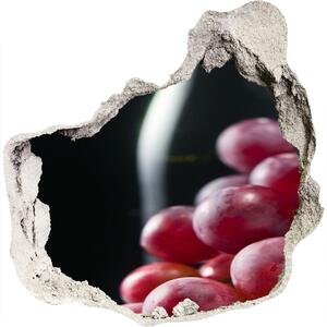 Nálepka 3D díra Hrozny a víno nd-p-52977492