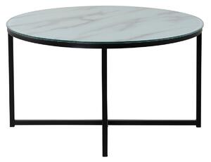 Odkládací stolek Rock, bílá, 80x45