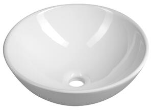 Aqualine Aqualine, Keramické umyvadlo na desku, průměr 40cm, bílá, 40155