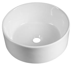 Aqualine Aqualine, Keramické umyvadlo na desku, průměr 40cm, bílá, 40150