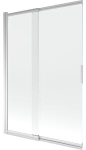 Mexen Fox paravan na vanu, 2-křídlé posuvné, 120 x 150 cm, transparentní, chrom - 891-120-002-01-00