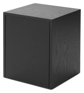 NEW WORKS Stolek Mass, Drawer, Black Oak