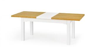 HALMAR Rozkládací jídelní stůl Leonardo bílý/dub medový