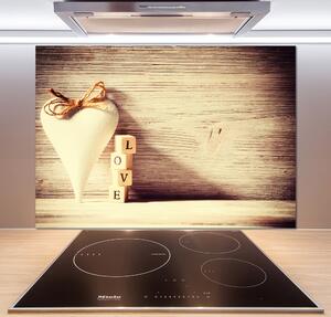 Skleněný panel do kuchyně Láska pl-pksh-100x70-f-98523740