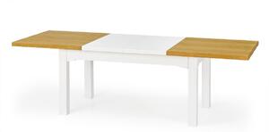 HALMAR Rozkládací jídelní stůl Leonardo bílý/dub medový
