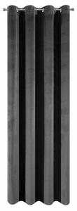 Elegantní černý závěs 140 x 250 cm Délka: 250 cm